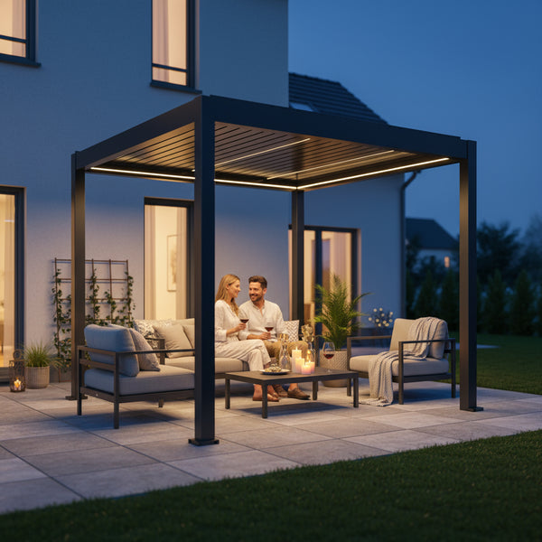SkyPergola SkyMotion LED برغولا ألمنيوم
